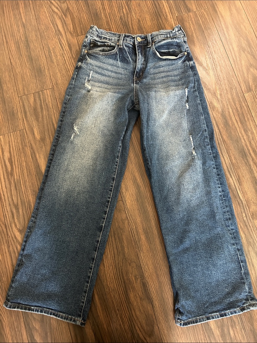 Womens Kan Can wide leg jean